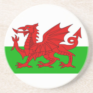 Porta-copos Bandeira Welsh / Wales - Imagem de Alta Qualidade 