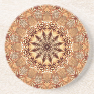 Porta-copos Bandeja de Arenito Decorativo Dourado