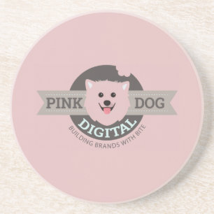 Porta-copos Bandeja de Arenito Digital Pink Dog