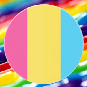 Porta-copos Bandeja de Arenito Orgulho Pansexual