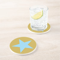 Bandeja de Bebida Sandstone  Gold com BlueStar