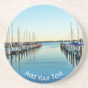 Porta-copos Barcos na Marina por Shirley Taylor