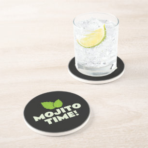 Porta-copos Bases para festa de coquetel Mojito com logotipo d