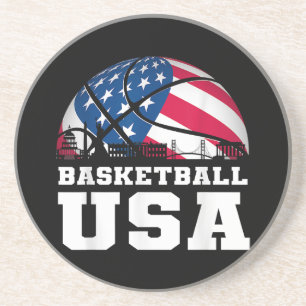 Porta-copos Basquete EUA dá apoio à Equipe Tshirt USA Flag Dr.