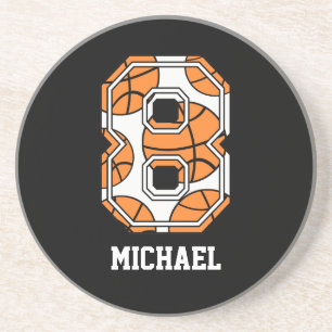 Porta-copos Basquetebol personalizado número 8