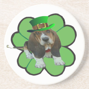 Porta copos Basset Hound Happy Rua. Capa do Dia de