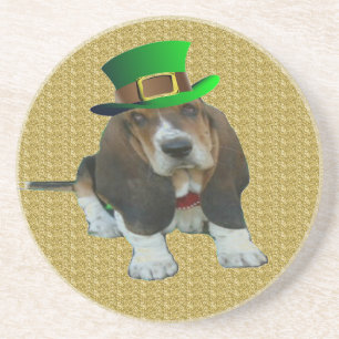 Porta copos Basset Hound Happy Rua.Dia de Patrick