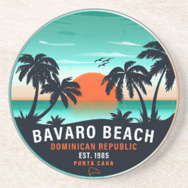 Porta-copos Bavaro Beach Dominicana Retro Sunset Souvenir 60 a
