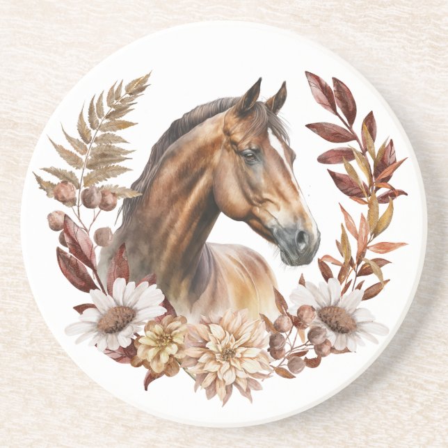 Porta-copos Bay Horse Autumn Wreath (Frente)