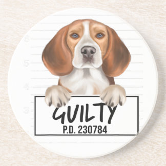 Porta-copos Beagle Mugshot Guilty Dog