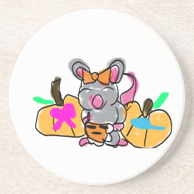 Porta-copos Bebê do rato revela outono (Frente)