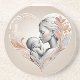 Porta-copos bebê fofo e mãe