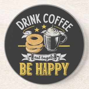Porta-copos Beber Café Comer Bagels Ser Feliz
