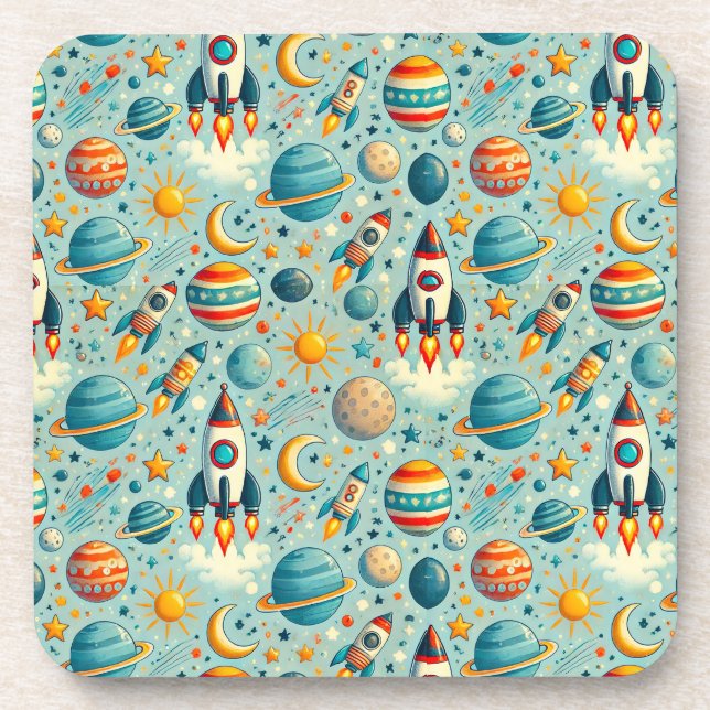 🪐 Porta-copos Bebida Galáxia Espaço Decoração Div (Frente)