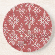 Bebida Ornamental Floco de Neve Vermelho Branco