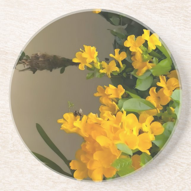 Porta-copos Beleza Flor de Ouro (Frente)