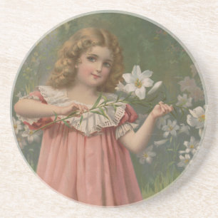 Porta-copos Belezas de Páscoa, Ilustração Vintage, 1898