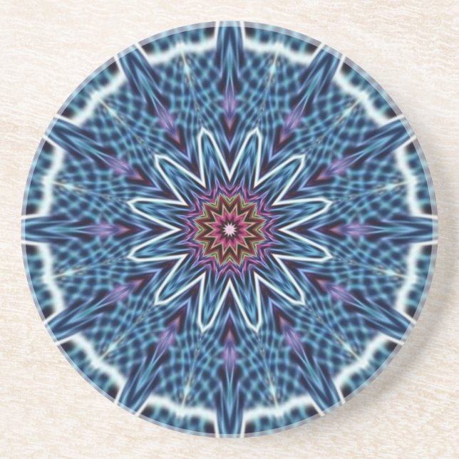 Porta-copos Belo design de mandala (Frente)