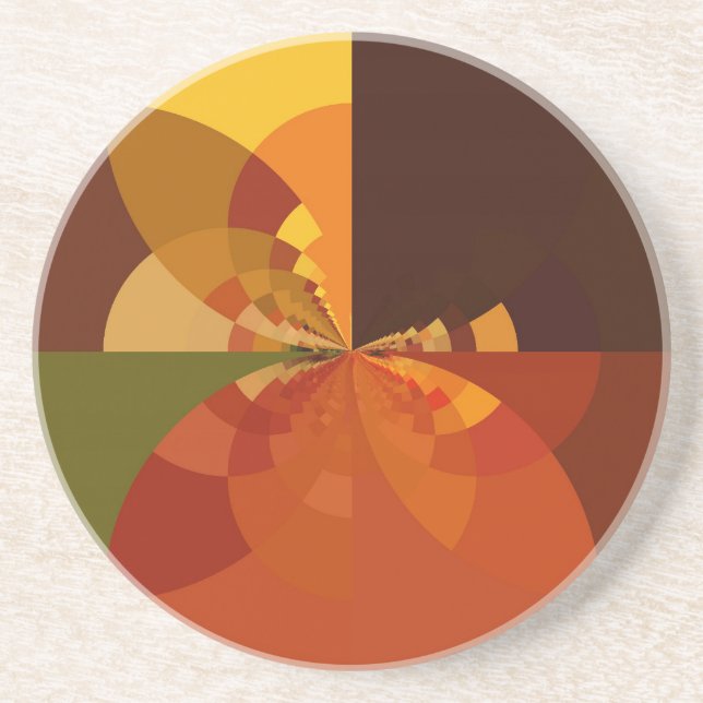 Porta-copos Belo Impressão de Abstrato de Arte da Terra (Frente)