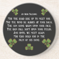 Bênção Irlandesa e Trevos Preto e Verde