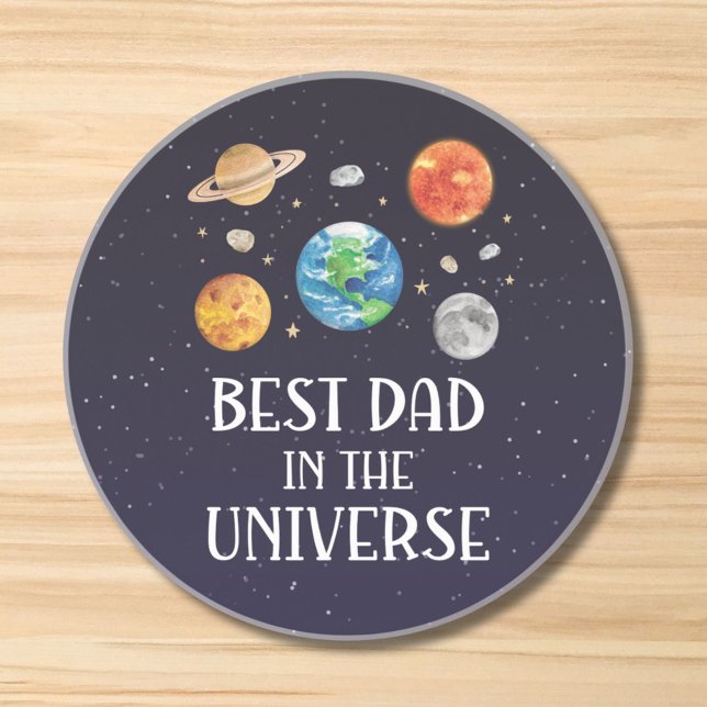 Porta-copos Best Dad in The Universe Funny Quote Fathers Day (Criador carregado)