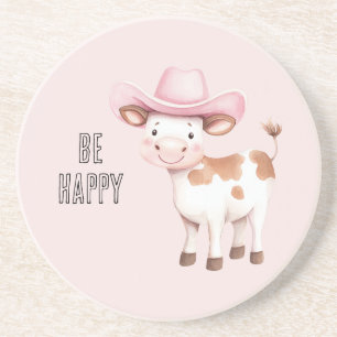 Porta-copos Bezerra Cowgirl Feliz Rosa Corada