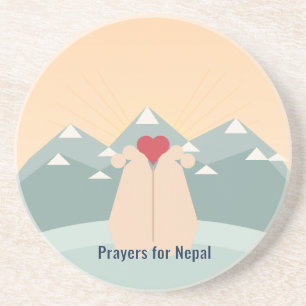 Porta-copos Bibelinhas para Nepal Suporte de Arenito