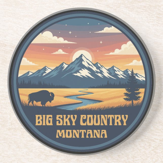 Porta-copos Big Sky Country Montana (Frente)