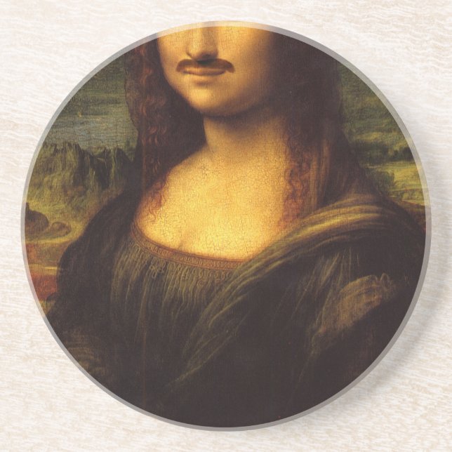 Porta-copos bigode de mona lisa (Frente)