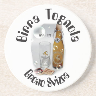 Porta-copos Birra Tognola Grono Svizra tampa de cerveja
