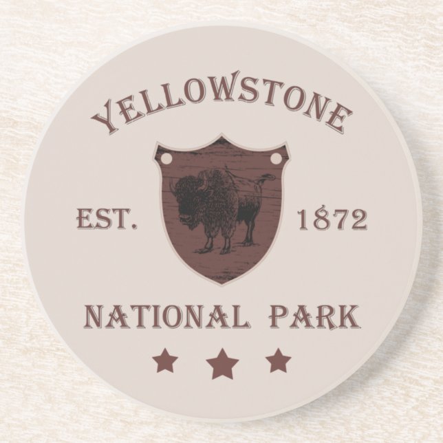 Porta-copos Bisão Parque Nacional de Yellowstone (Frente)