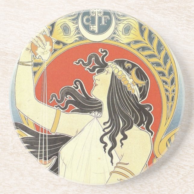 Porta-copos Bitter Oriental art nouveau (Frente)