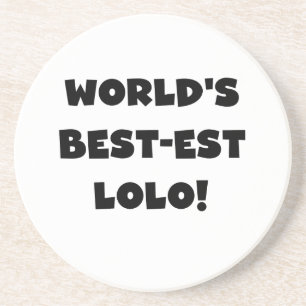 Porta-copos Black Text Best Lolo T-shirts e presentes