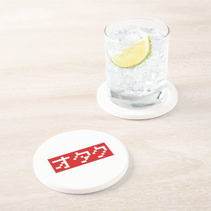 Porta-copos BLOCO japonês dos Katakana do pixel do bocado de