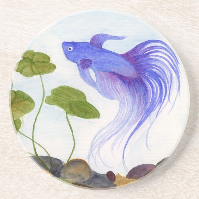 Porta-copos Blue Betta Fish (Frente)