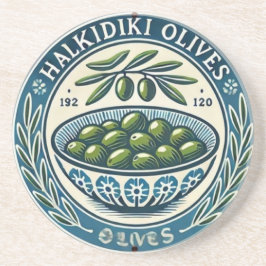 Porta-copos Blue Bowl Greek Olive Picture Design