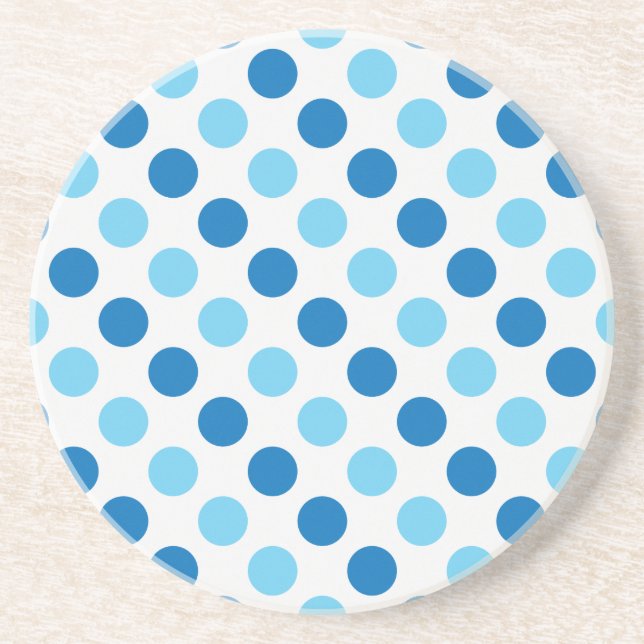 Porta-copos Blue polka dots pattern (Frente)