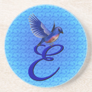 Porta-copos Bluebird Elegante Monograma Inicial E