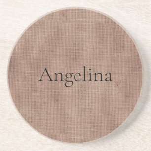 Porta-copos Blush Faux Linen (aparência de linho)