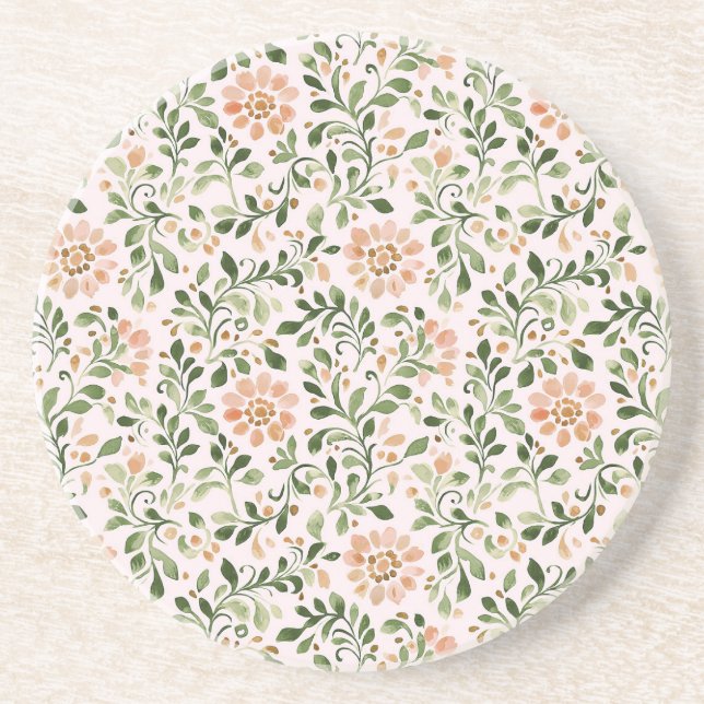 Porta-copos Blush Pink Mint Green Butterfly (Frente)
