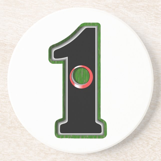 Porta-copos Boa Sorte Buraco em Um Golfista Sortudo (Frente)