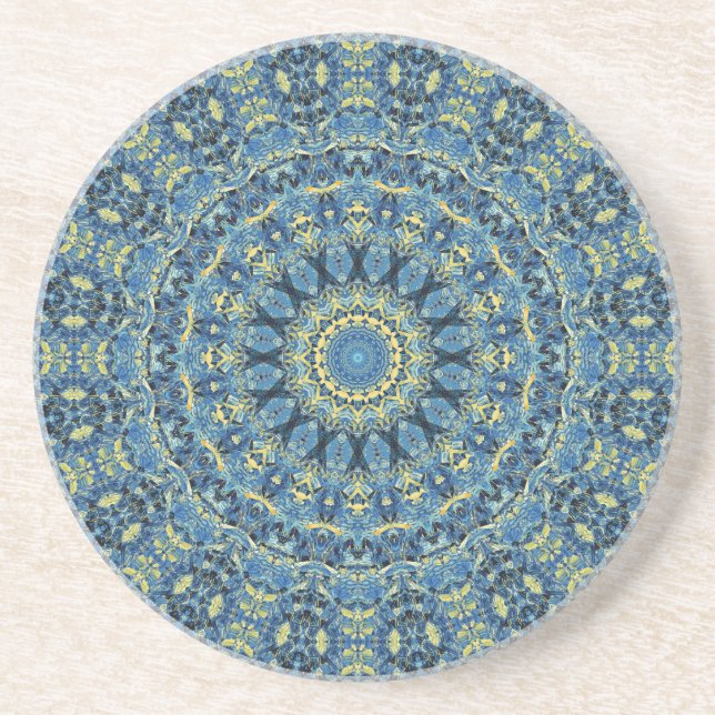 Porta-copos Boho Abstrato Groovy Van Gogh Noite Estrelada Mand (Frente)