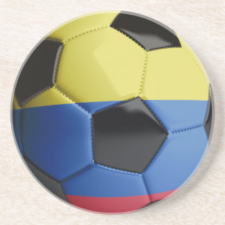 Porta-copos Bola de futebol da bandeira de Colômbia
