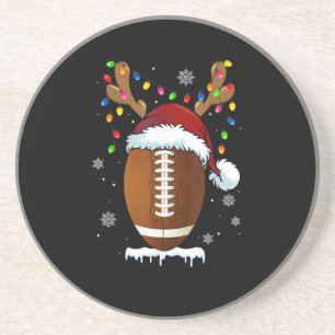 Porta-copos Bola de Futebol de Natal Luzes de Papai Noel Engra