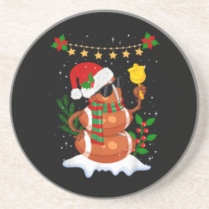 Porta-copos Bola de futebol Snowman Santa Hat Feliz Natal
