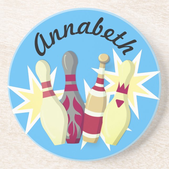 Porta-copos Boliches do estilo Vintage (Frente)