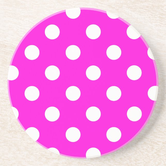 Porta-copos Bolinhas magenta #FF00DC (Frente)