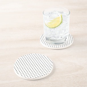 Porta-copos Bolinhas minimalistas em preto-e-branco g1