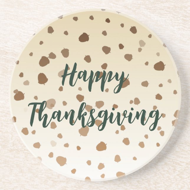 Porta-copos Bolotas de Ação de Graças (Frente)