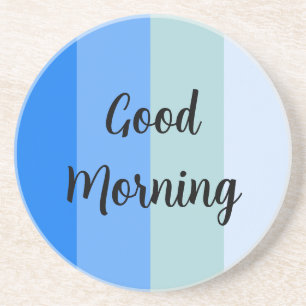 Porta-copos Bom Dia Listrado Azul